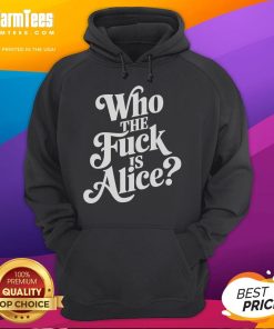 Official Who The Fck Is Alice Hoodie featuring bold graphic design and stylish fit for fans of unique streetwear.