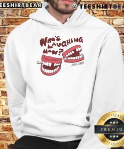 Alt Text: Official Who's Laughing Now Horizon Mayday Parade hoodie featuring vibrant graphics and a stylish design.