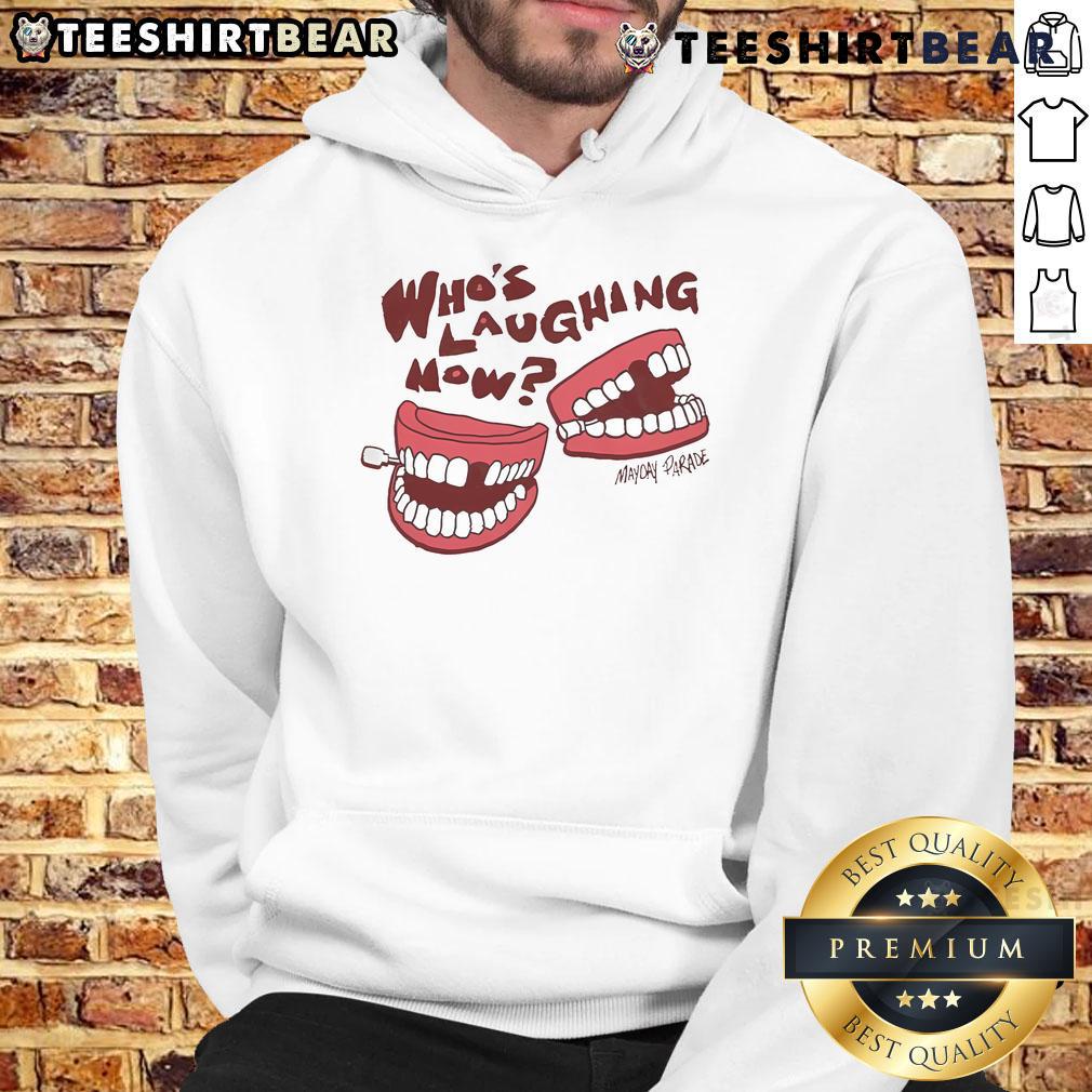 Official Who'S Laughing Now Horizon Mayday Parade Hoodie Alt Text: Official Who's Laughing Now Horizon Mayday Parade hoodie featuring vibrant graphics and a stylish design.