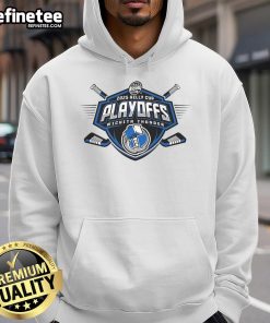 Official Wichita Thunder 2025 Kelly Cup Playoffs hoodie featuring team logo and vibrant colors for fans.