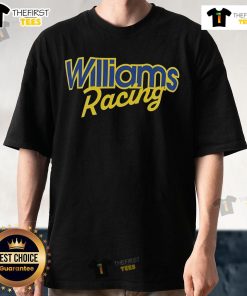 Official Williams Racing F1 Pitlane T-Shirt featuring team logo and vibrant design for motorsport fans.