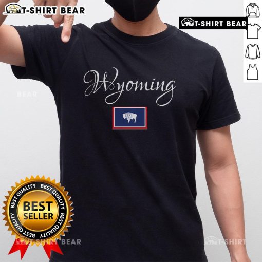 Official Wyoming USA T-Shirt featuring a bold design and vibrant colors, perfect for showcasing your Wyoming pride.