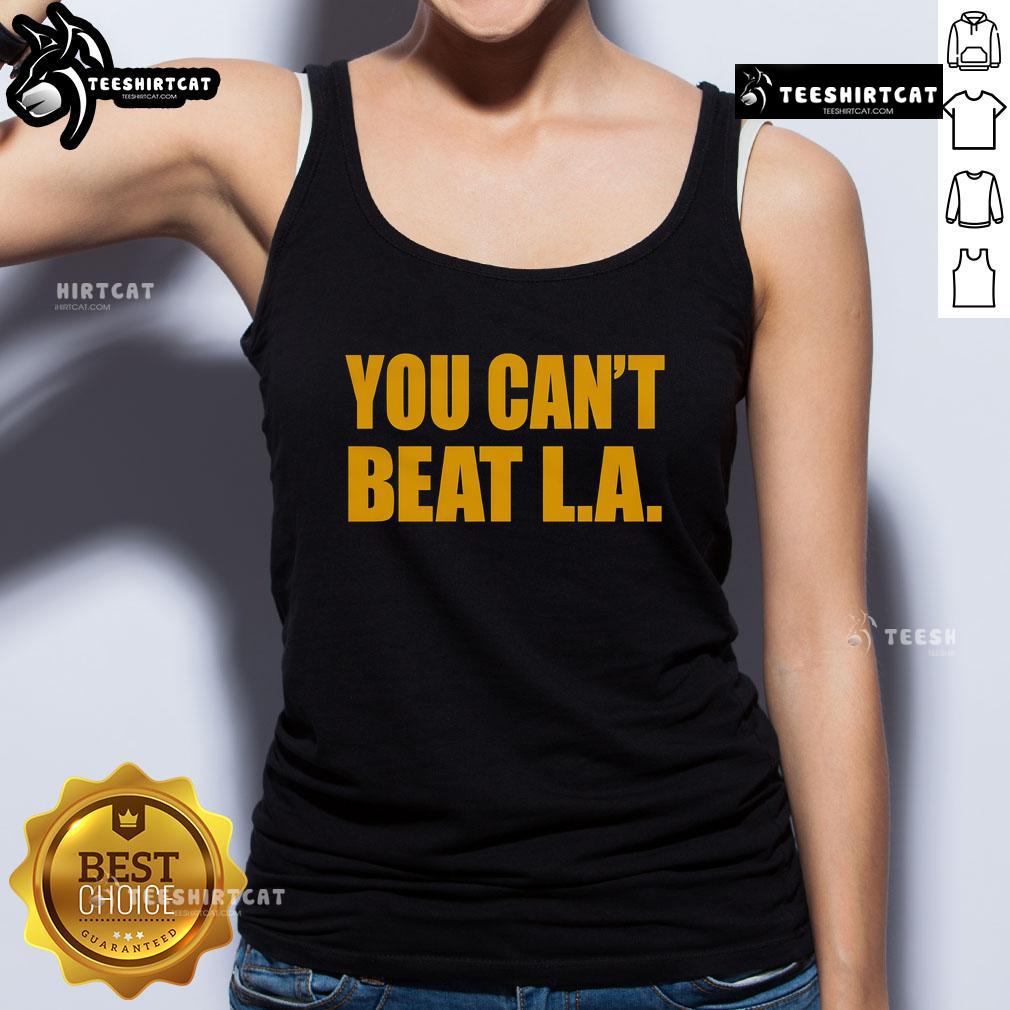Official You Can'T Beat La Tank Top Official You Can't Beat LA tank top featuring bold graphics, perfect for casual wear and showing city pride.