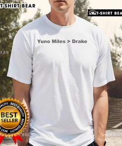 Official Yuno Miles Drake T-Shirt featuring bold graphic design, perfect for fans of Yuno Miles apparel and streetwear.