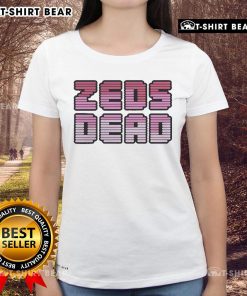 Official Zeds Dead Heartbeat Ladies Tee featuring vibrant graphic design, perfect for fans of electronic music fashion.