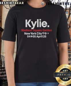 Original Kylie Ladies Tee from Madison Square Garden concert in New York City, April 4-5, 2025.