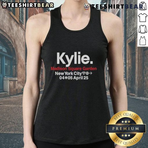 Original Kylie Madison performing in a tank top at Madison Square Garden, New York City, April 4-5, 2025.
