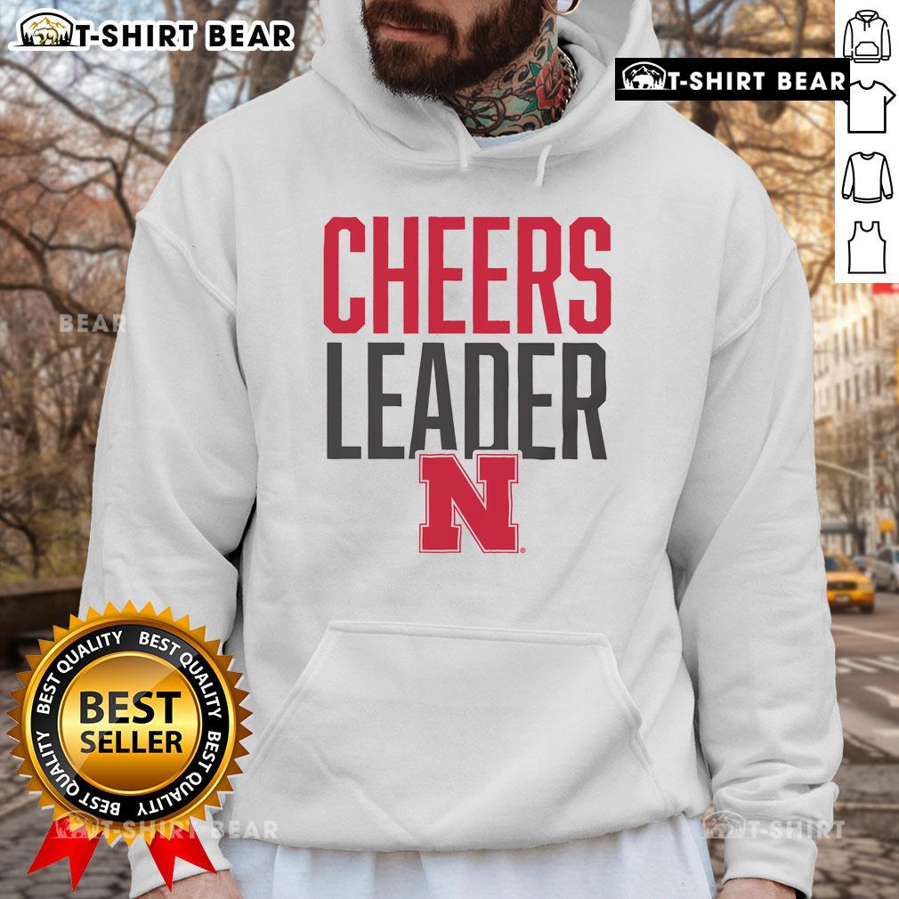 Original Nebraska Cornhuskers Cheers Leader Hoodie Alt Text: Original Nebraska Cornhuskers Cheers Leader Hoodie in red with logo, perfect for game day and fan support.