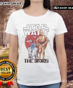 Original Star Wars The Droids Ladies Tee featuring iconic droid characters from the beloved sci-fi franchise.