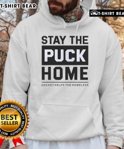 Original Stay The Puck Home Hockey Helps The Homeless Hoodie in vibrant colors, promoting hockey and supporting the homeless.