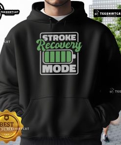 Original Stroke Recovery Mode Battery Hoodie featuring a unique design for stroke survivors seeking comfort and motivation.