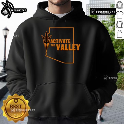 Alt Text: Original Sun Devil Activate The Valley Special Edition Hoodie in vibrant colors, showcasing unique design and logo.