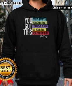 Original Test Day hoodie for teachers featuring motivational 'You Got This' design, perfect for testing season.