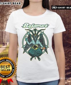 Premium Bajamet Baphomet Ladies Tee featuring unique graphic design, perfect for stylish casual wear.