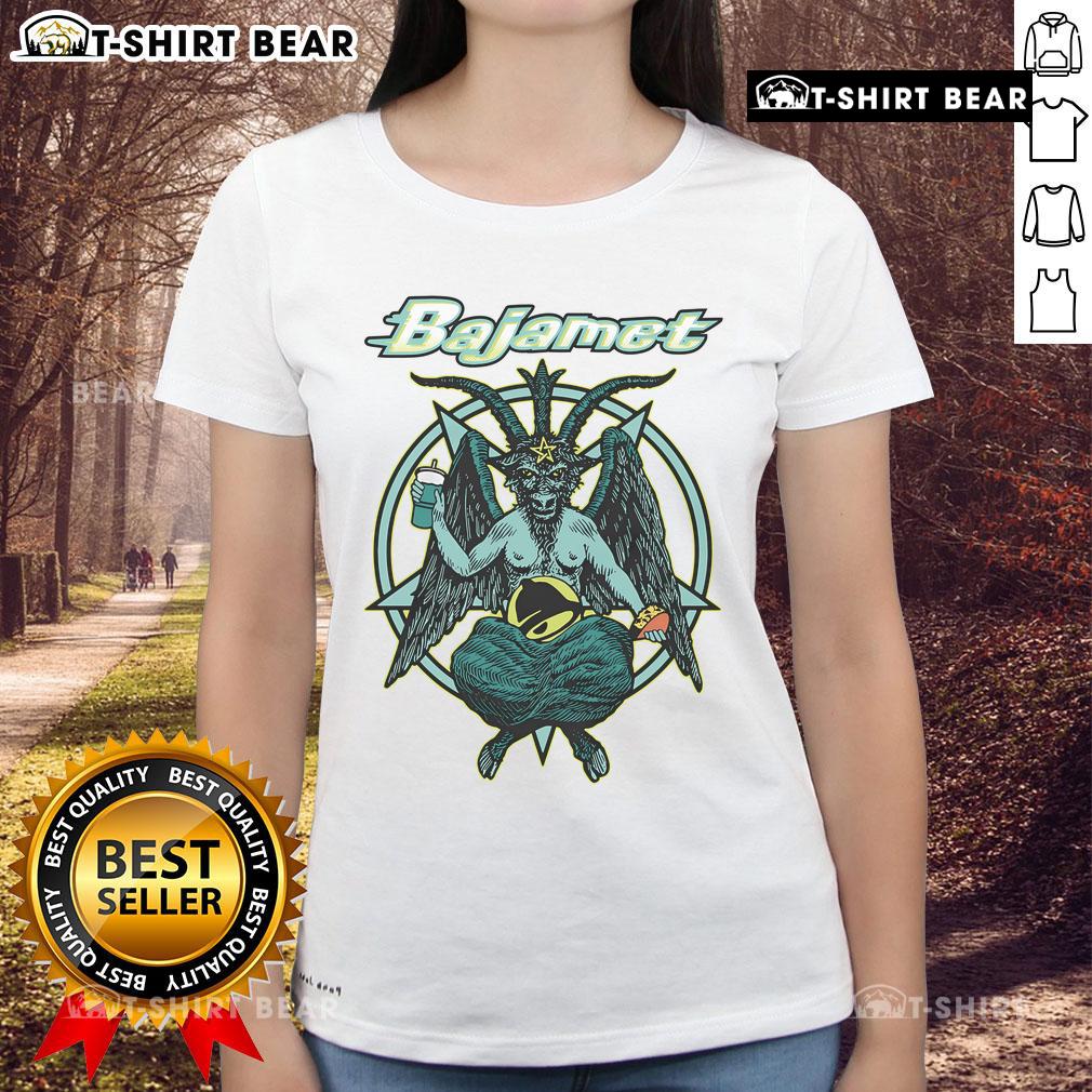 Premium Bajamet Baphomet Ladies Tee Premium Bajamet Baphomet Ladies Tee featuring unique graphic design, perfect for stylish casual wear.