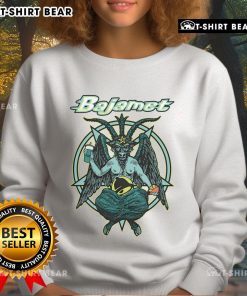 Premium Bajamet Baphomet Sweatshirt featuring intricate design, perfect for stylish and edgy streetwear enthusiasts.