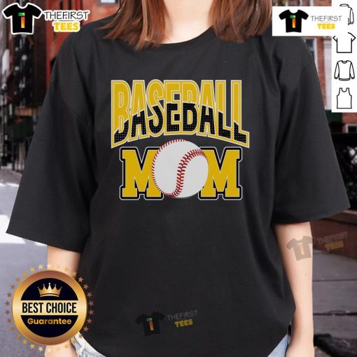 Premium Baseball Mom Sports Mom Ladies Tee featuring a stylish design for passionate baseball mothers.