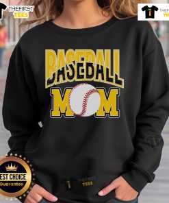 Premium Baseball Mom sweatshirt featuring a stylish design, perfect for sports moms supporting their kids on the field.