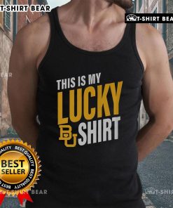 Alt Text: Premium Baylor Bears This Is My Lucky tank top featuring the school's logo and vibrant colors for fans.