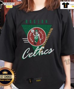 Premium Boston Celtics Final Seconds Ladies Tee featuring team colors and logo, perfect for female fans.