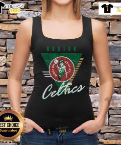 Premium Boston Celtics Final Seconds Tank Top featuring team colors and logo, perfect for fans and casual wear.