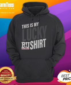 Alt Text: Premium Boston Terriers hoodie featuring This Is My Lucky Hoodie design, perfect for dog lovers and stylish apparel.