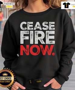 Premium Ceasefire Now vintage sweatshirt featuring a classic design and soft fabric, perfect for casual, stylish wear.