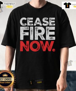 Premium Ceasefire Now Vintage T-Shirt featuring a retro design and bold text, perfect for peace advocates and vintage fashion lovers.