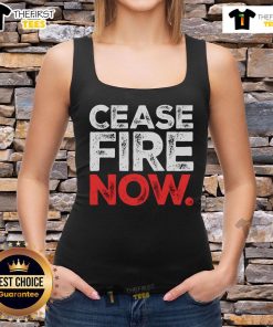 Premium Ceasefire Now vintage tank top featuring a bold graphic design, perfect for casual summer wear.