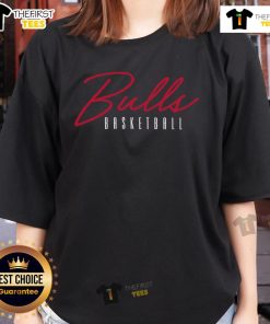 Premium Chicago Bulls basketball training day ladies tee featuring vibrant team colors and stylish design for fans.