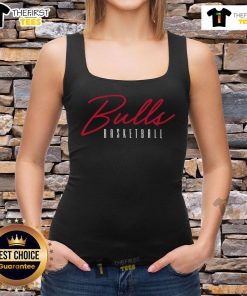 Premium Chicago Bulls Basketball Training Day tank top featuring team colors and logo, perfect for fans and athletes.