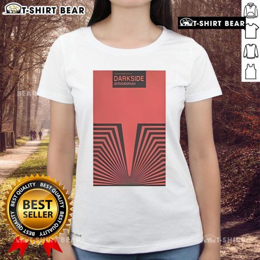 Premium Darkside tour poster for The Warfield, San Francisco, CA, April 8, 2025, featured on a ladies tee.