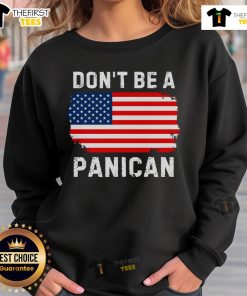 Premium Don't Be A Panican Sweatshirt in vibrant colors, perfect for casual wear and stylish comfort.