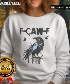 Premium F CAW F Crow Grunge Sweatshirt in black featuring a stylish graphic design and comfortable fit for casual wear.