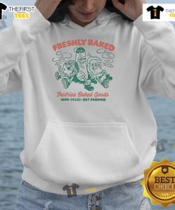 Premium Freshly Baked Frothies hoodie featuring a cozy design, perfect for lovers of freshly baked goods.