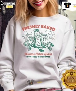 Premium Freshly Baked Frothies sweatshirt featuring a cozy design, perfect for casual wear and comfort.