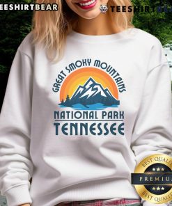 Premium Great Smoky Mountains National Park Tennessee sweatshirt featuring a scenic mountain design.
