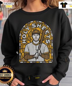 Premium Holy Sheets Padres sweatshirt featuring vibrant team colors and logo, perfect for fans showing their team spirit.