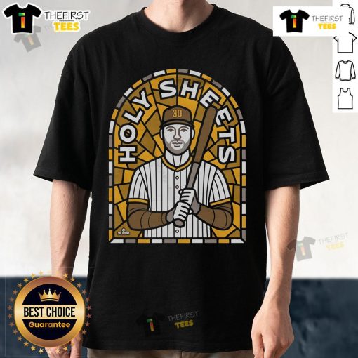 Premium Holy Sheets Padres T-Shirt featuring vibrant team colors and logo, perfect for San Diego Padres fans.