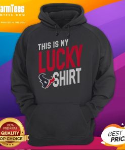 Alt Text: Premium Houston Texans This Is My Lucky Hoodie in vibrant colors, perfect for game day and fan celebrations.