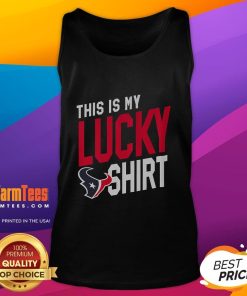 Premium Houston Texans 'This Is My Lucky' tank top, perfect for game days and showcasing team spirit.