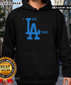 Premium I Love La Tinas Hoodie featuring vibrant graphics, perfect for stylish fans of Latin culture and fashion.