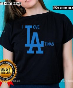 Premium I Love La Tinas Ladies Tee featuring vibrant design, perfect for fashion-forward Latina women.