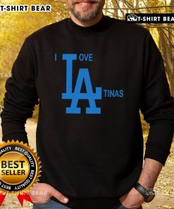 Premium I Love La Tinas sweatshirt featuring a stylish design perfect for fans of Latina culture and fashion.