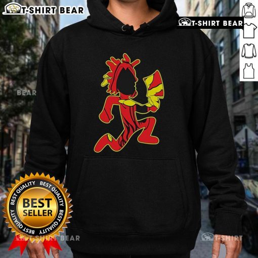 Alt Text: Premium Insane Clown Posse Hell's Pit Hatchetman hoodie featuring vibrant graphics and a comfortable fit for fans.