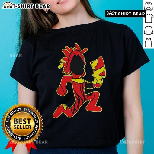 Premium Insane Clown Posse Hells Pit Hatchetman Ladies Tee featuring vibrant graphics and a stylish cut for fans.