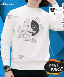 Premium Joe Samba Sun Cigarettes 2025 sweatshirt featuring vibrant graphics and a stylish design for casual wear.