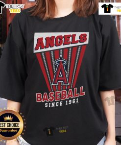 Alt Text: Premium Los Angeles Angels Since 1961 ladies tee featuring team logo and stylish design for female fans.