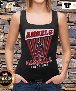 Premium Los Angeles Angels Since 1961 Starter Tank Top showcasing team logo and vibrant colors for fans.