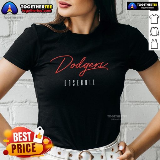Premium Los Angeles Dodgers Basketball Training Day Ladies Tee showcasing stylish design and comfortable fit for fans.